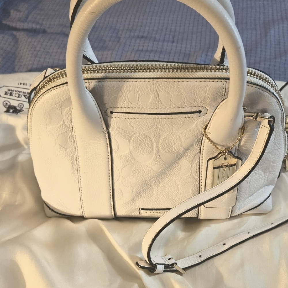 COACH White Handbag
